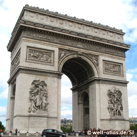 Arc de Triomphe, Place de l'Étoile, Paris