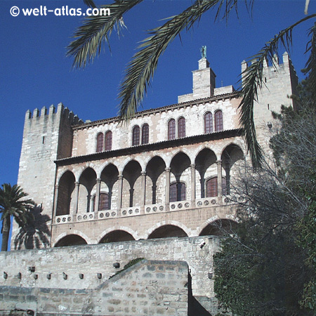 Almudaina-Palast, Palma de Mallorca,maurischer Prachtbau, Spanien