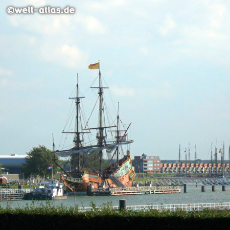 Reconstruction of the galeon "Batavia" in Lelystad, The Netherlands
