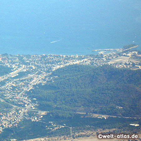 View from Mount Tahtali, to Kemer, Sea to Sky