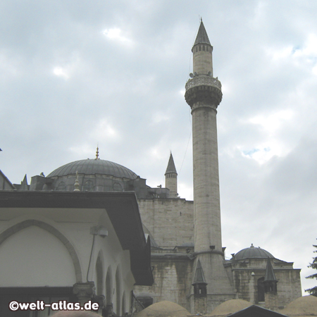 Selimiye Moschee nahe dem Mevlana Museum, Wahrzeichen von Konya, der ehemaligen Hauptstadt der Seldschuken
