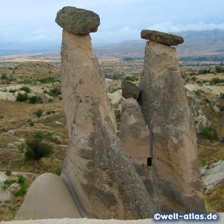 Fairy chimneys in Cappadocia near Ürgüp