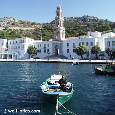 Bootsausflug zur Insel Symi, Kloster Panormitis, Fischerboot