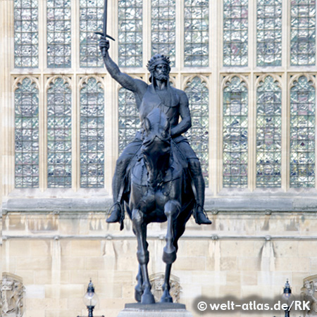 Statue von Richard I, London, England