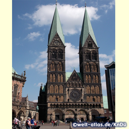 The Bremen Cathedral (St.-Petri-Dom) in the heart of Bremen