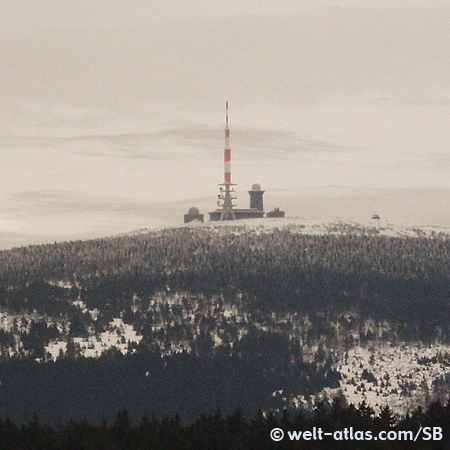 View from Torfhaus to the Brocken