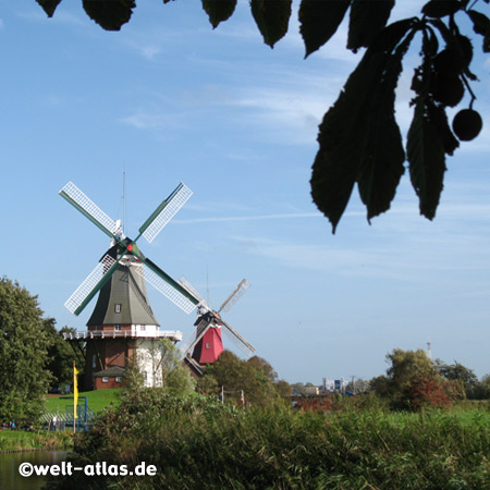 Twin windmills of Greetsiel, East Frisia