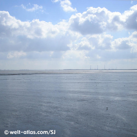 Nordsee bei Ebbe in Ostfriesland