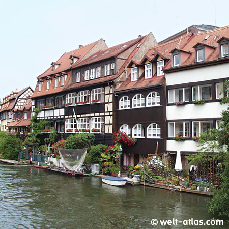 "Klein Venedig" in Bamberg an der Regnitz, ehemalige Fischerhäuser
