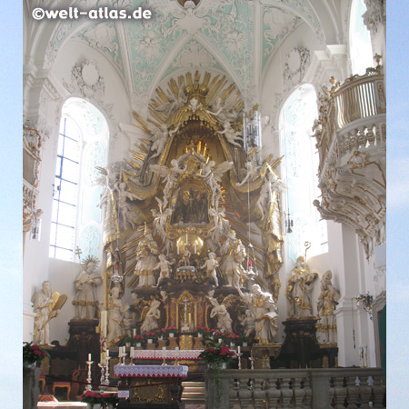 Gnadenaltar, barocke Dreifaltigkeitsbasilika in Gößweinstein