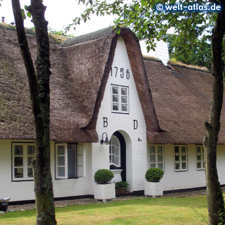 Typical Frisian house of Keitum, the roof is straw-thatched