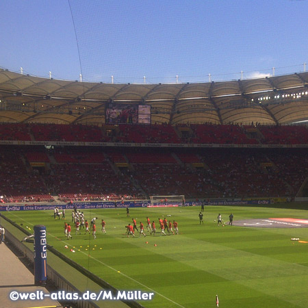 Inside Mercedes-Benz Arena of VfB Stuttgart