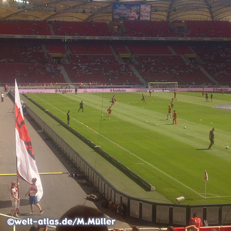 Inside Mercedes-Benz Arena of VfB Stuttgart