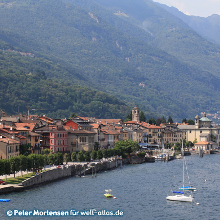 Uferpromenade von Cannobio am Lago Maggiore