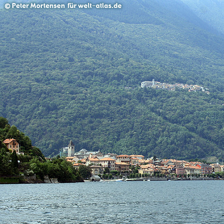 Cannobio am Lago Maggiore, oberhalb liegt das kleine Dorf Sant'Agata