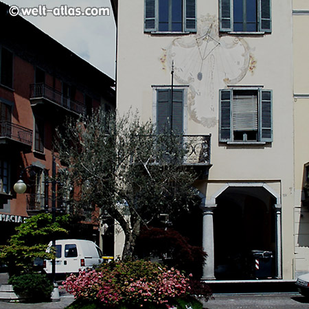 Laveno-Mombello, Sonnenuhr, Lago Maggiore, Lombardei, Italien