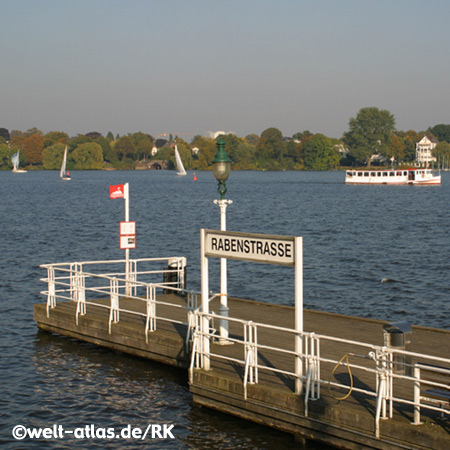 Alster Anleger Rabenstraße Alsterdampfer, Hamburg