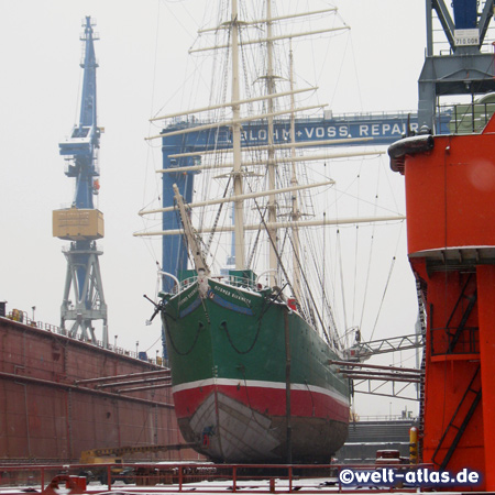 The Rickmer Rickmers at Blohm und Voss. dock 11, Hamburg