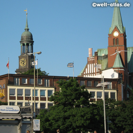 St. Michaelis, St. Pauli-Landungsbrücken, Hamburg