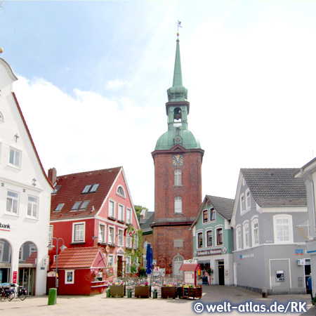 Marketplace of Kappeln north Germany