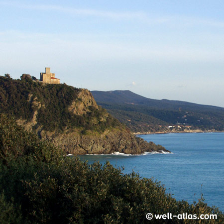 Coast line between Pisa and Livorno