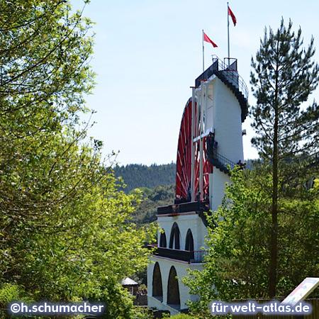 The Laxey Wheel "Lady Isabella", the world’s largest working waterwheel, Isle of Man 