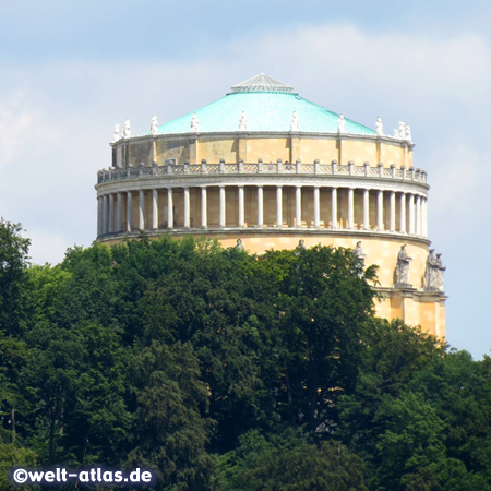 Cupola of the Befreiungshalle (Hall of Liberation) on top of Mount Michelsberg in Kelheim