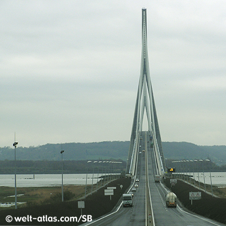 Le Havre, Brücke über die Seine, Pont de Normandie