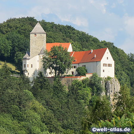 Prunn Castle at Riedenburg, in the valley of the Altmühl river