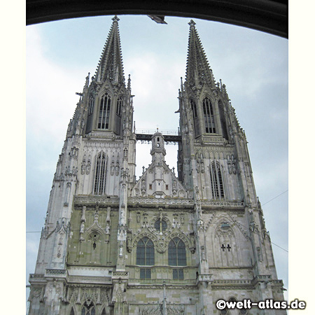 The Regensburg Cathedral, landmark of the city