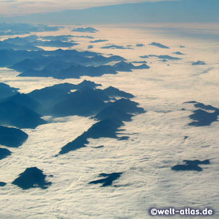 The Alps, on a flight from Italy to Germany