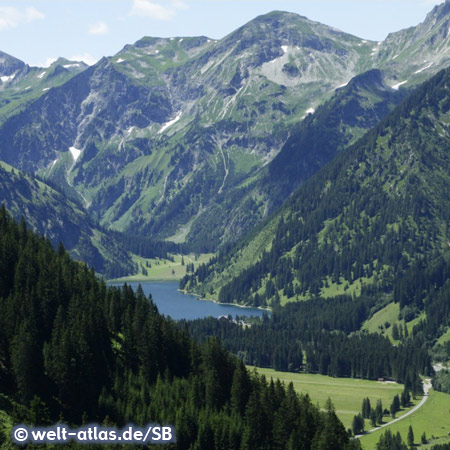 Blick auf den Vilsalpsee