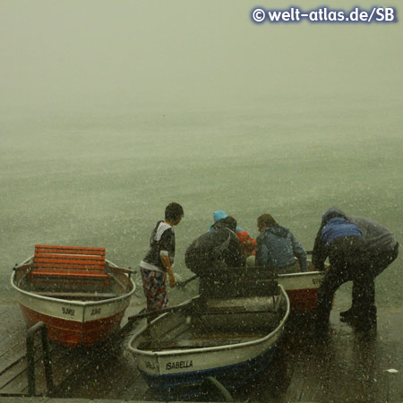 Heavy rain storm on Vilsalpsee