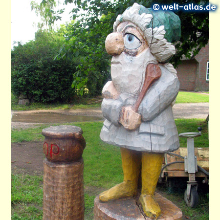 Kobold Nis Puk, figure of the folk tales, Keitum, Sylt