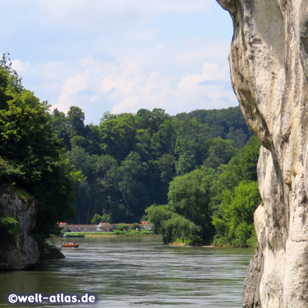 Am Donaudurchbruch kurz vor dem Anleger Kloster Weltenburg