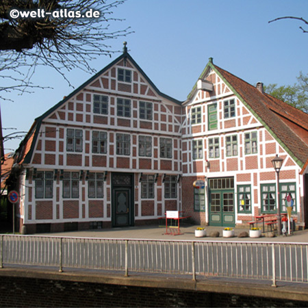 Timber framed houses in Jork in the "Altes Land"