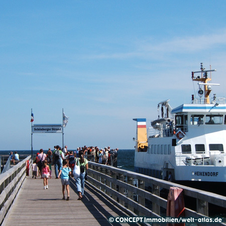 Seebrücke Schönberger Strand in derKieler Bucht