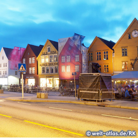 Historische Speicherstadt in Bergen