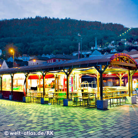 Fischmarkt von Bergen, Norwegen