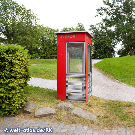 remaining phone booth  at Frederikstad, south Norway