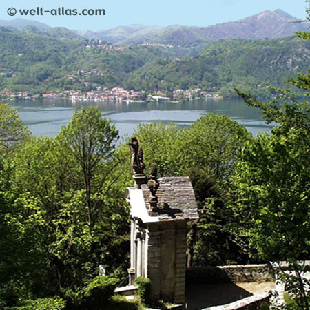 Ortasee, Piemont,Blick vom Sacro Monte