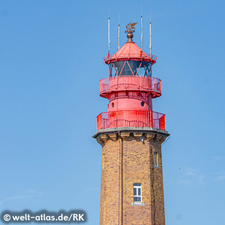 Laterne von Flügger Leuchtturm, Fehmarn, Deutschland