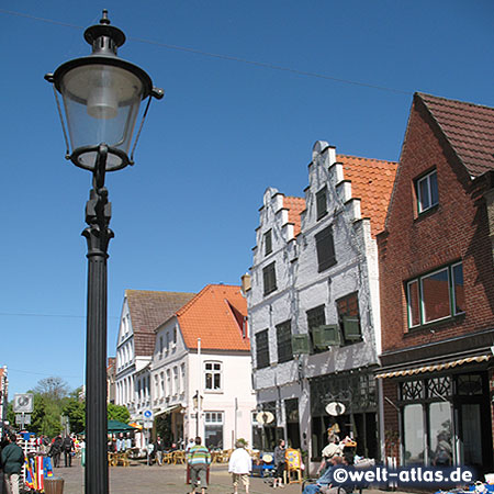 Friedrichstadt, dutch style houses,Doppelgiebelhaus, Prinzenstr.