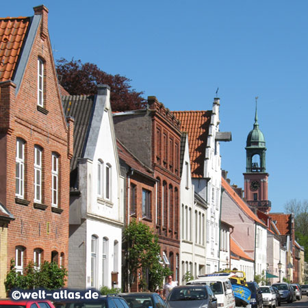 Turm der Remonstrantenkirche in Friedrichstadt