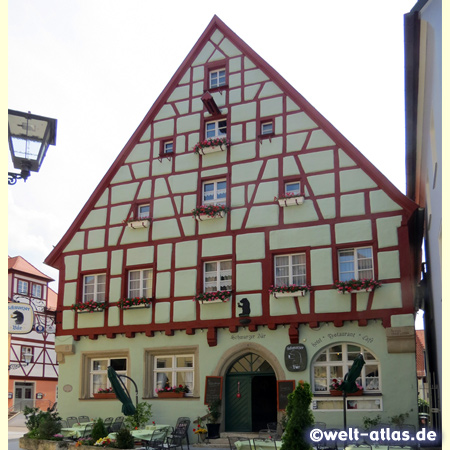 Historic half-timbered house Schwarzer Bär, Weißenburg