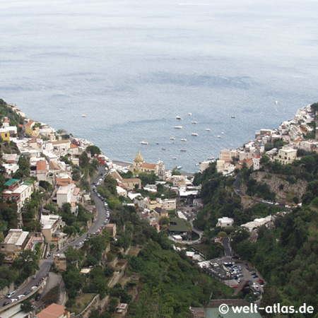 Positano, view from the Montains