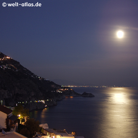 Moonlight at Praiano, Amalfi Coast
