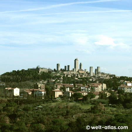 Türme, San Gimignano, Toskana