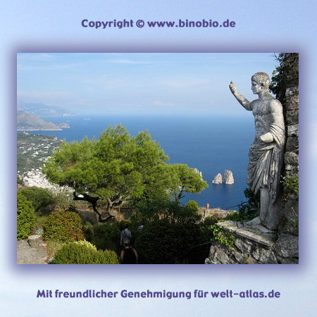 View from the Monte Solaro to the Gulf of Naples
