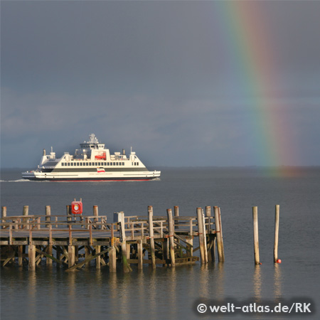 Ferry from island of  Föhr, northern Germany